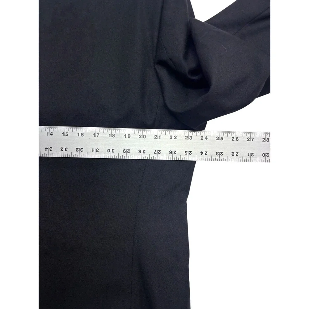 vtg 90s Gianfranco Ferre Studio Italy 56 46R 38x32 Black 2pc Pant Suit Pleated